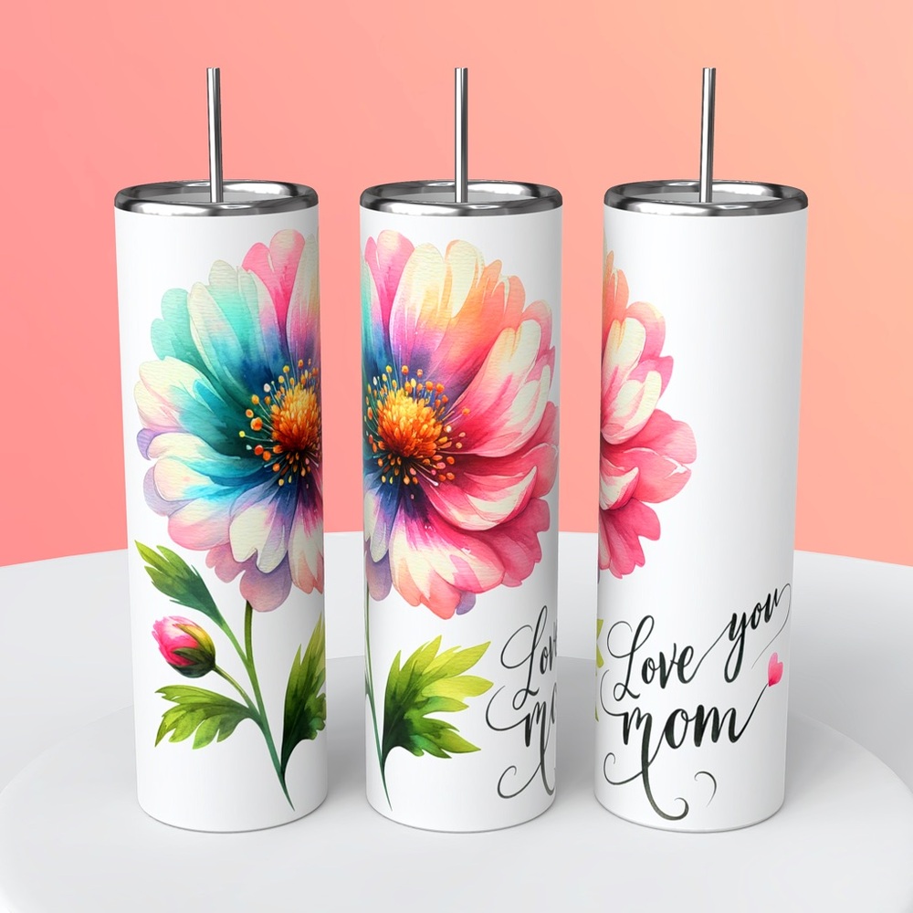 Love you Mom 20 oz tumbler